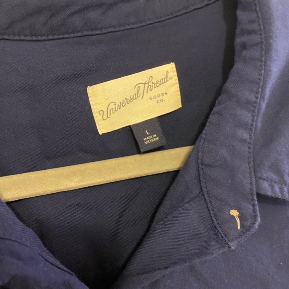 Universal thread navy blue shirt dress - Picture 3 of 6